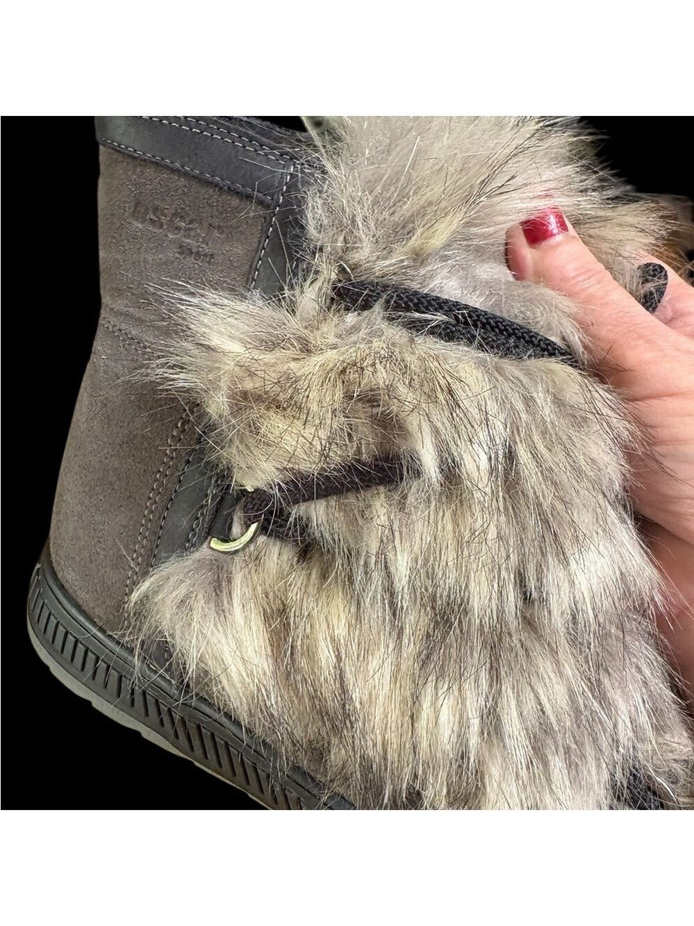 Oscar Sport-Après-Ski Winter Boots. Suede/Fur Boho Sz 8. Made in Italy. EUC!!! - Picture 16 of 16